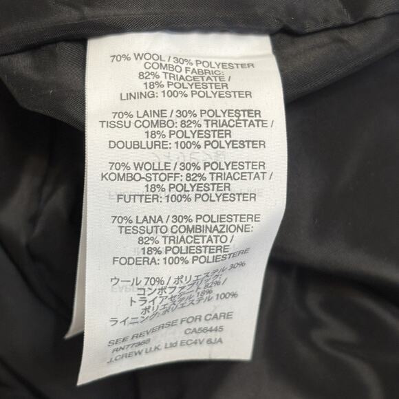 J. Crew Women's Cropped Pants Size 6 Tartan Plaid Wool Blend 26" Inseam E5726 - Picture 12 of 12